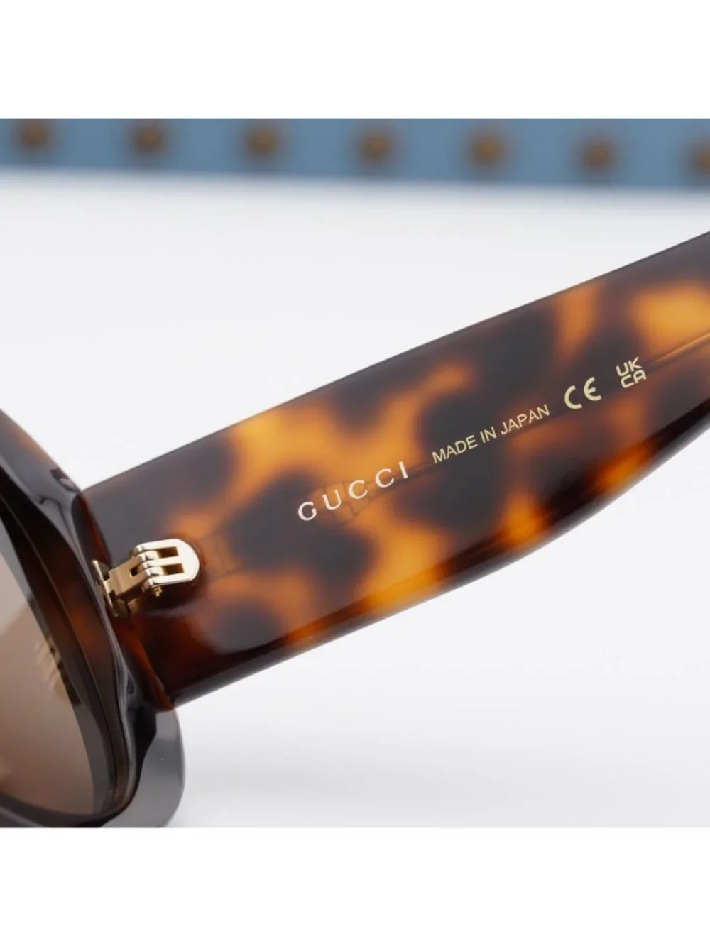 Gucci GG2164S 002 Shield Sunglasses – Havana / Brown